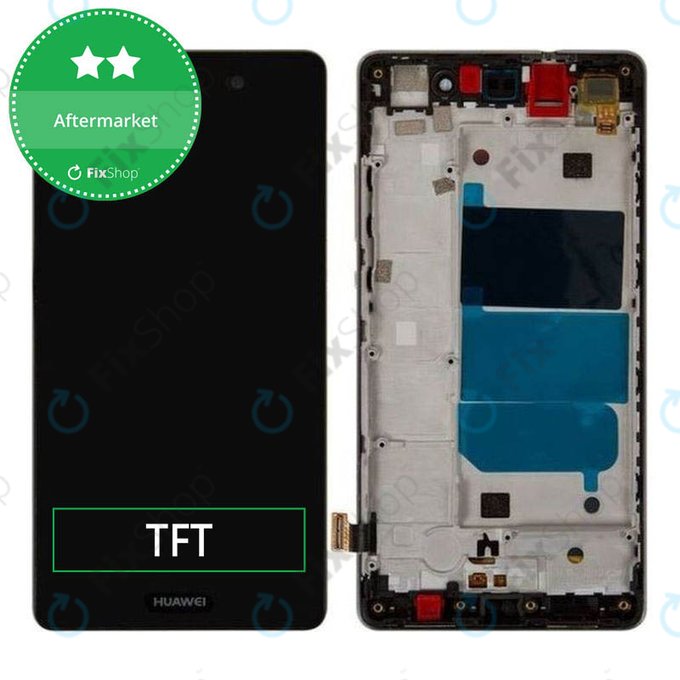 Huawei P8 lite - Ecran LCD + Sticlă Tactilă + Ramă (Black) TFT