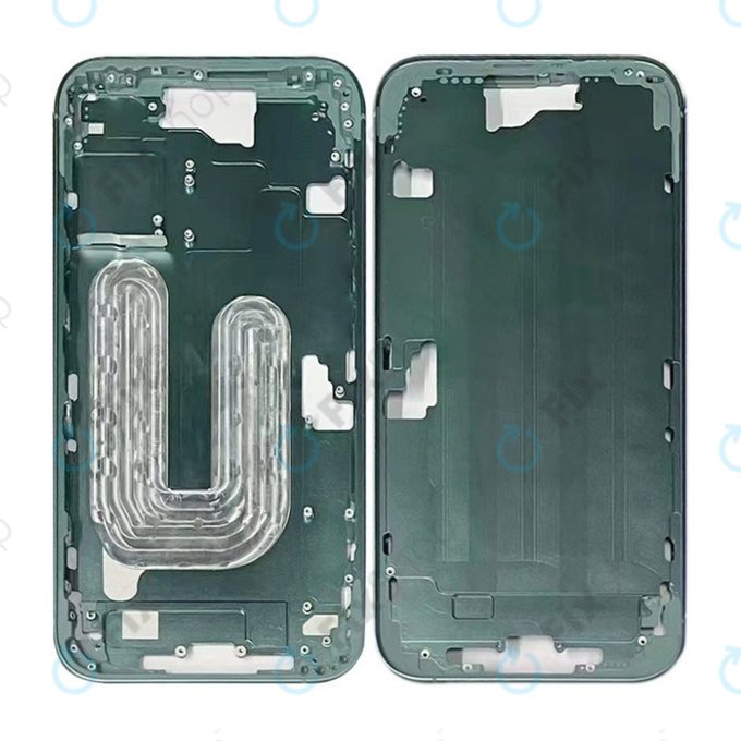 Apple iPhone 16 Plus - Ramă mijlocie + Butoane de pornire + Volum (Teal)