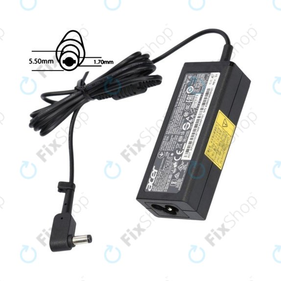 Adaptor de încărcare pentru Acer, 77011170, 45W, 19V, Negru, Genuine Service Pack