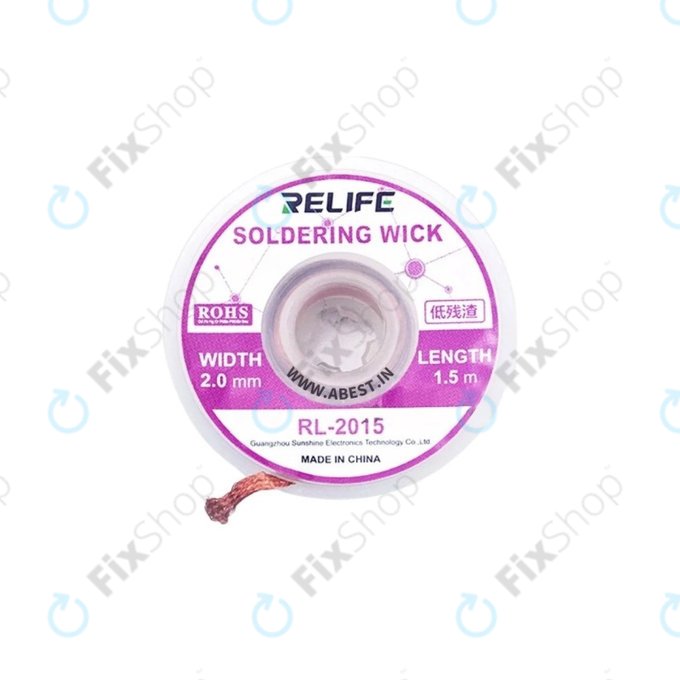 Relife RL-2015 - Fitil de lipit Pentru Îndepărtarea Excesului de Tablă (2mm)