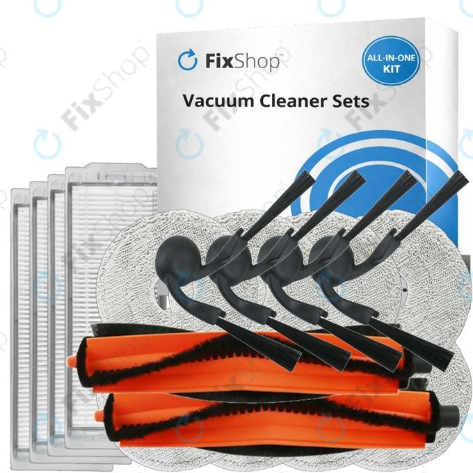 Set de piese de schimb pentru Xiaomi Robot Vacuum S40 Pro (2x Perie principală, 4x Filter, 4x Perie laterală, 8x Mop)