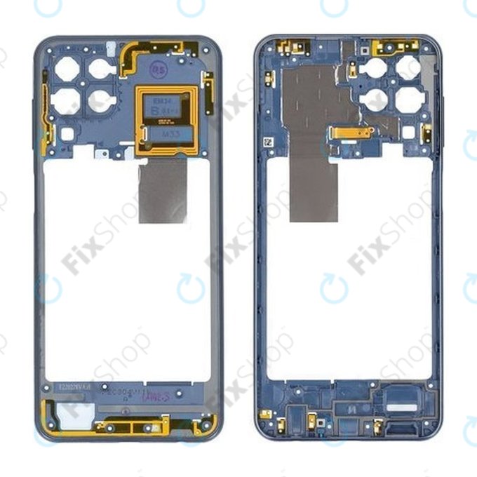 Samsung Galaxy M33 5G M336B - Ramă Mijlocie (Blue) - GH98-47410A Genuine Service Pack