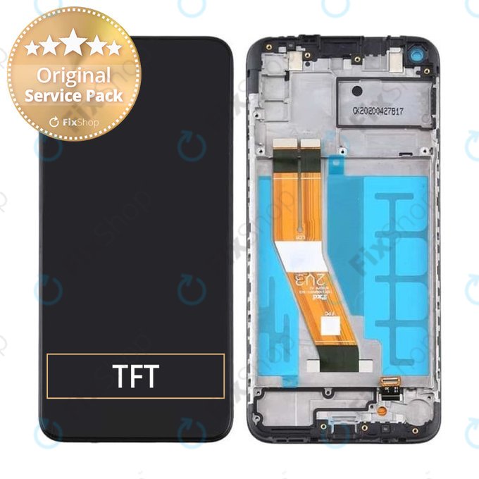 Samsung Galaxy A11 A115F - Ecran LCD + Sticlă Tactilă + Ramă (Black) - GH81-18760A Genuine Service Pack