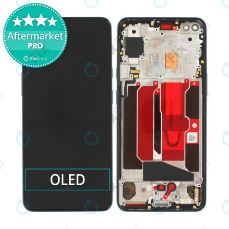 OnePlus Nord - Ecran LCD + Sticlă Tactilă + Ramă (Black) OLED