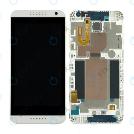 HTC Desire 610 - Ecran LCD + Sticlă Tactilă + Ramă (Alb) - 80H01913-00