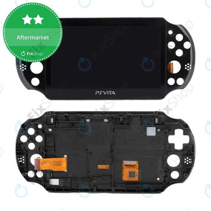 Sony Playstation Vita 2000 - Ecran LCD + Sticlă Tactilă + Ramă (Black) TFT