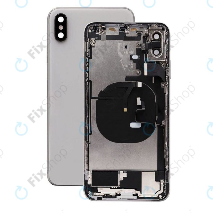 Apple iPhone XS Max - Carcasă Spate cu Piese Mici (Silver)