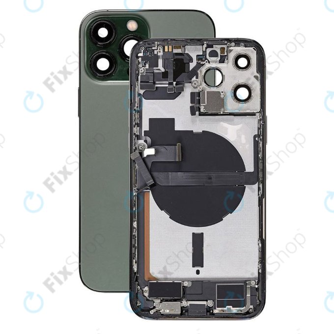 Apple iPhone 13 Pro Max - Carcasă Spate cu Piese Mici (Alpine Green)