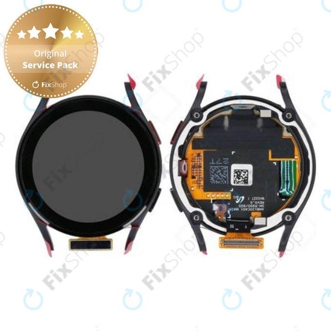 Samsung Galaxy Watch 5 40mm R900 - Ecran LCD + Sticlă tactilă + Ramă (Graphite) - GH82-30040A Genuine Service Pack