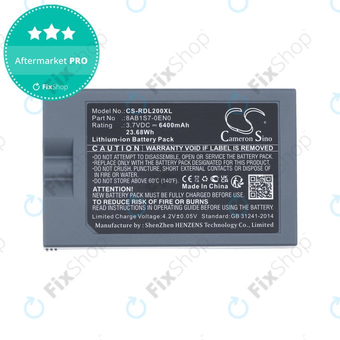 Baterie pentru Ring Video Doorbell 2, 3, 4, 6400mAh, Li-Ion, 3.7V, 8AB1S7-0EN0, HQ