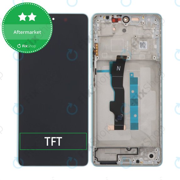 Xiaomi Redmi Note 13 5G 2312DRAABC - Ecran LCD + Sticlă Tactilă + Ramă (Ocean Teal) TFT