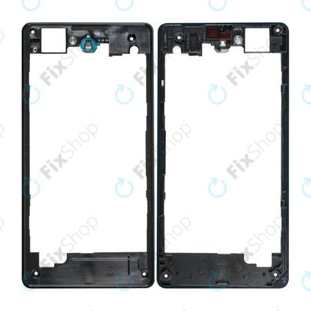 Sony Xperia Z1 Compact - Ramă Mijlocie (Negru) - 1278-5760