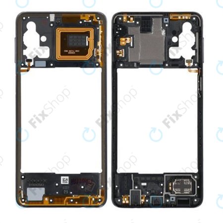 Samsung Galaxy M31s M317F - Ramă Mijlocie (Mirage Black) - GH97-25062A Genuine Service Pack