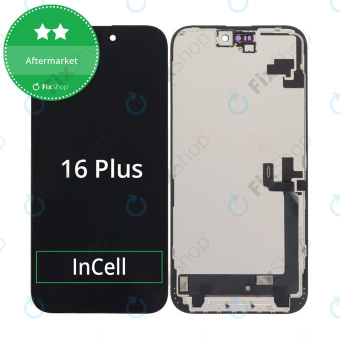 Ecran In-Cell HD+ pentru iPhone 16 Plus, Sticlă tactilă cu ramă