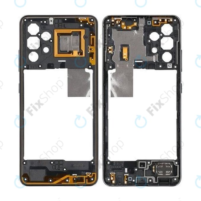 Samsung Galaxy A32 4G A325F - Ramă Mijlocie (Awesome Black) - GH97-26181A Genuine Service Pack