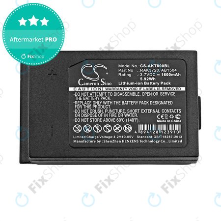 Baterie pentru Akerstroms Mercury 8B, Jupiter, Era 150J, 1600mAh, Li-Ion, 3.7V, RAK3720, HQ