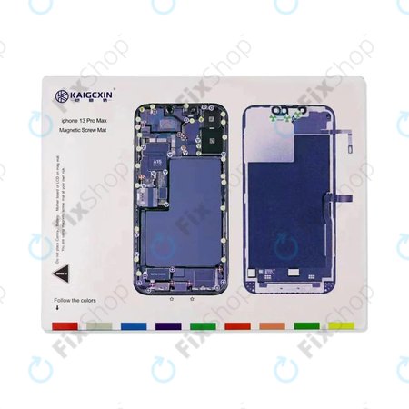 Organizator magnetic de șuruburi cu diagramă (iPhone 13 Pro Max)