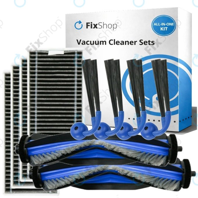 Set de piese de schimb pentru Ecovacs Deebot X9 Pro Omni (2x Perie principală, 4x Filter, 4x Perie laterală)