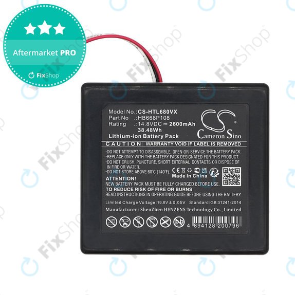Baterie pentru Hobot Legee 668, Legee 669, 2600mAh, Li-Ion, 14.8V, HB668P108, HQ