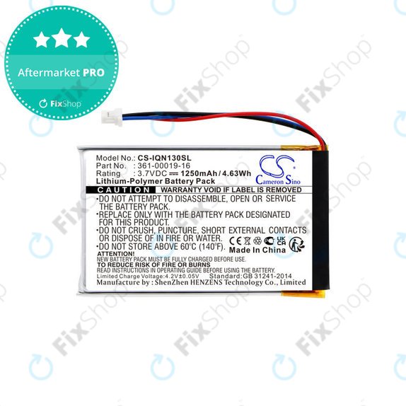 Baterie pentru Garmin Nüvi 1300, 1350, 1370, 1390, 1490, 1250mAh, Li-Pol, 3.7V, 361-00019-16, HQ