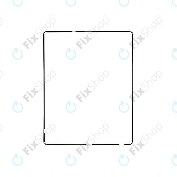 Apple iPad 3, iPad 4 - Ramă din Plastic sub Suprafata Tactilă (Black)