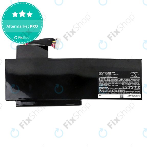 Baterie pentru MSI GS70, GS72, WS72, 5400mAh, Li-Pol, 11.4V, BTY-L76, HQ