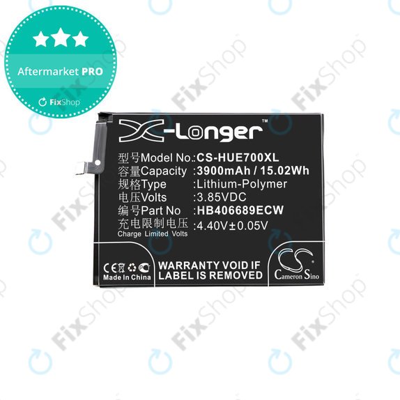 Baterie pentru Huawei Y7, 3900mAh, Li-Pol, 3.85V, HB406689ECW, HQ