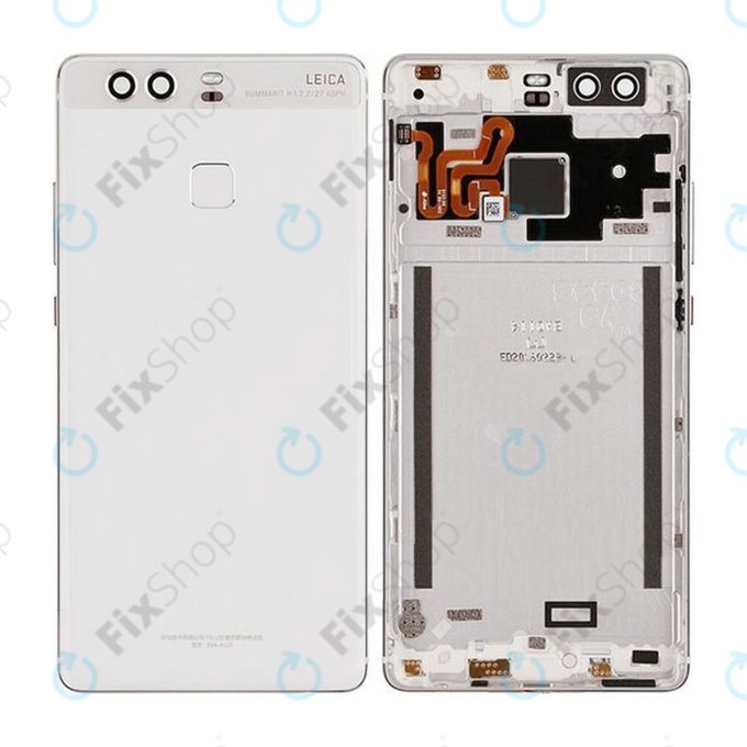 Huawei P9 - Carcasă Baterie + Senzor Ampentruntă (Ceramic White)