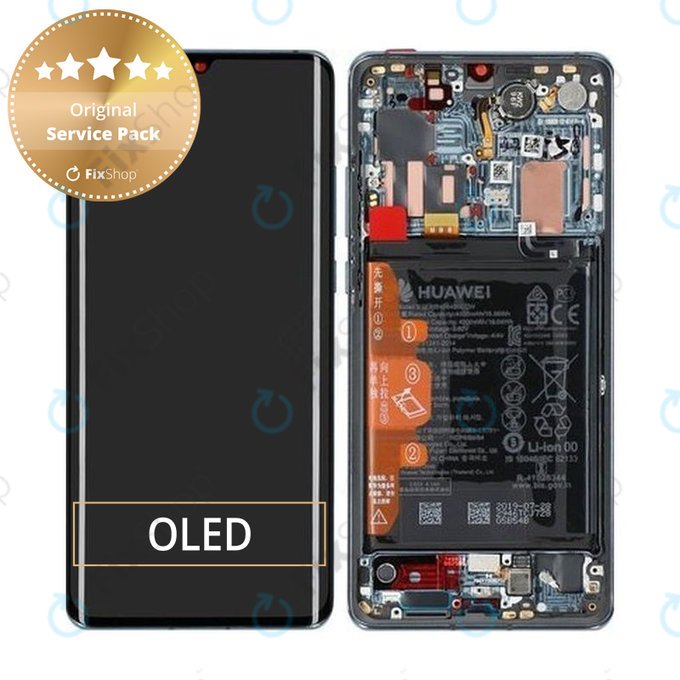 Huawei P30 Pro - Ecran LCD + Sticlă Tactilă + Ramă + Baterie (Mystic Blue) - 02353DGJ Genuine Service Pack