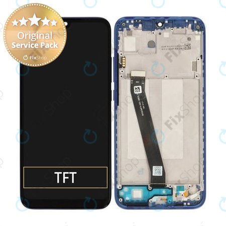 Xiaomi Redmi 7 - Ecran LCD + Sticlă Tactilă + Ramă (Comet Blue) - 561010028033, 5600050F6L00, 561010017033 Genuine Service Pack