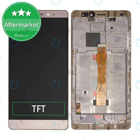 Huawei Mate S - Ecran LCD + Sticlă Tactilă + Ramă (Gold) TFT