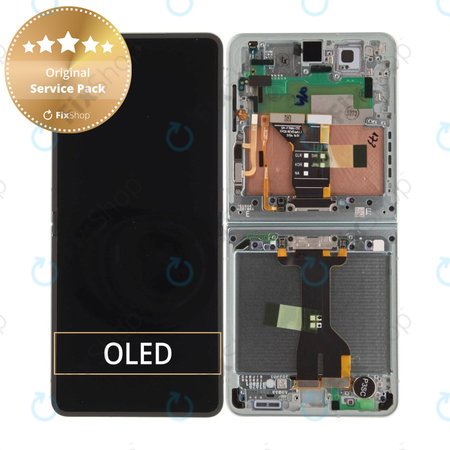 Samsung Galaxy Z Flip 7 F766B - Ecran LCD + Sticlă Tactilă + Ramă (Mint) - GH82-37581E Genuine Service Pack