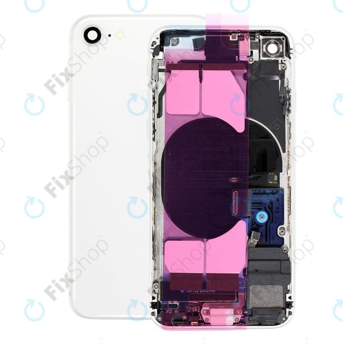 Apple iPhone SE (2nd Gen 2020) - Carcasă Spate cu Piese Mici (White)