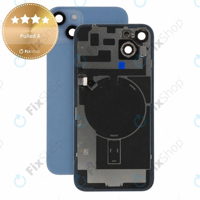 Sticlă carcasă spate pentru iPhone 14 Plus, Blue, Pulled A
