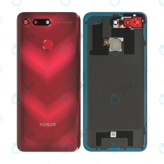 Huawei Honor View 20 - Carcasă Baterie + Senzor de Amprentă (Phantom Red) - 02352LNW, 02352JKH Genuine Service Pack