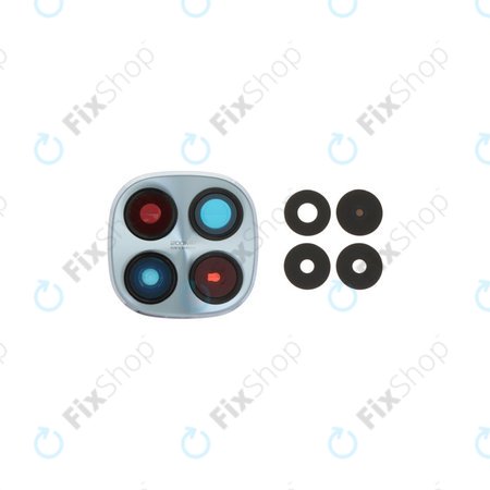 Sticlă cameră spate cu ramă pentru Xiaomi Redmi Note 15 Pro 5G, Glacier Blue