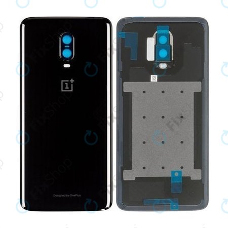 OnePlus 6T - Carcasă Baterie (Mirror Black) - 2011100043 Genuine Service Pack