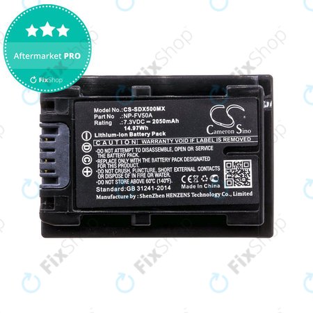 Baterie pentru Sony Fdr-Ax33, Sony Fdr-Ax40, Sony Fdr-Ax45, Sony Fdr-Ax, 2050mAh, Li-Ion, 7.3V, NP-FV50A, HQ
