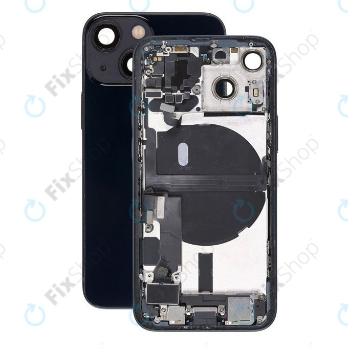 Apple iPhone 13 Mini - Carcasă Spate cu Piese Mici (Midnight)