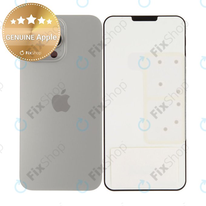 Sticlă Carcasă Spate pentru iPhone 16 Pro Max | Natural Titanium | 661-44961 | Genuine Apple