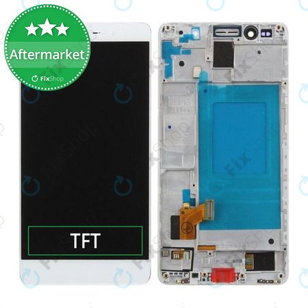 Huawei Honor 7 - Ecran LCD + Sticlă Tactilă + Ramă (White) TFT