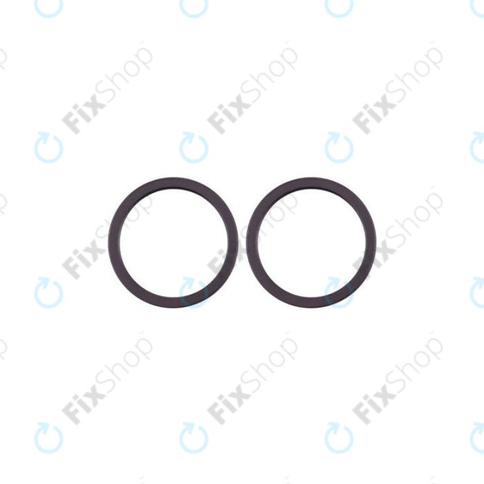 Apple iPhone 11, 12, 12 mini - Ramă Diapozitiv Cameră (Black) - 2buc