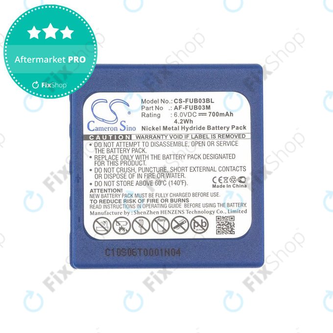 Baterie pentru HBC Fub3a, 700mAh, Ni-MH, 6V, AF-FUB03M, HQ