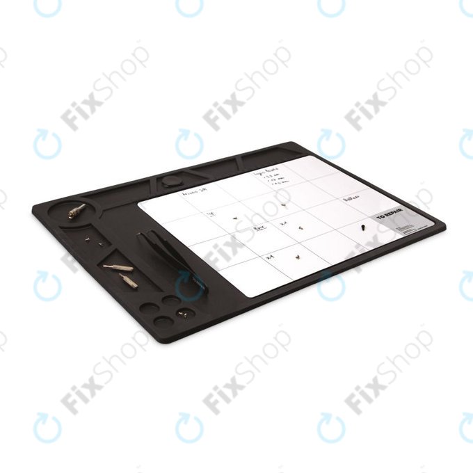 SBS - Covoraș magnetic Pro pentru șuruburi și piese mici 4-în-1, negru