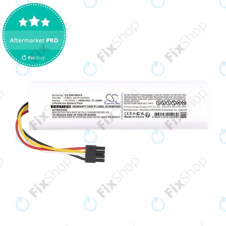 Baterie pentru Dreame D9 Plus, F9 Pro, 2600mAh, Li-Ion, 14.4V, P2051-4S1P-XWDEV, HQ