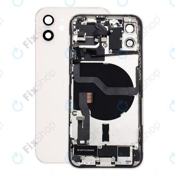Apple iPhone 12 - Carcasă Spate cu Piese Mici (White)