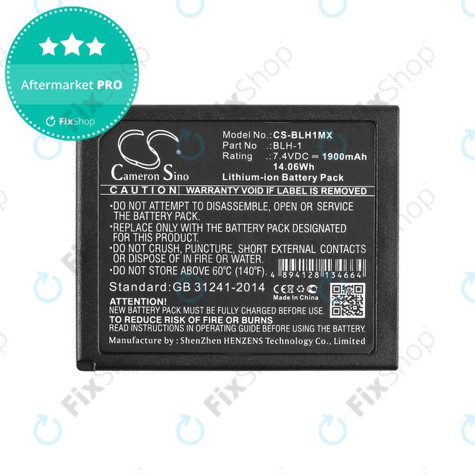 Baterie pentru Olympus EM1, 1900mAh, Li-Ion, 7.4V, BLH-1, HQ