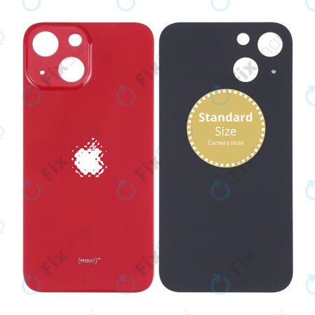 Apple iPhone 13 Mini - Sticlă Carcasă Spate (Red)