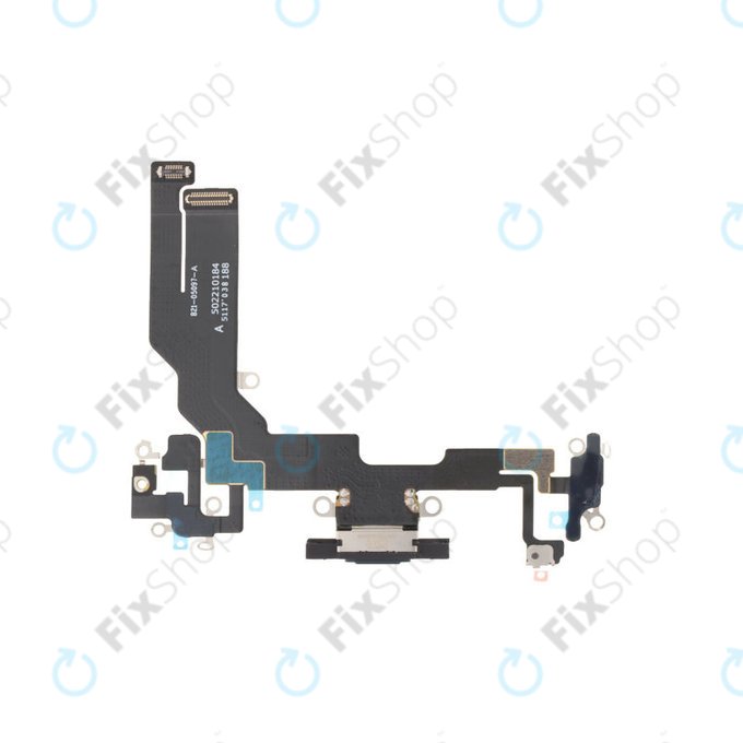 Apple iPhone 16e - Conector de Încărcare + Cablu Flex (Black)