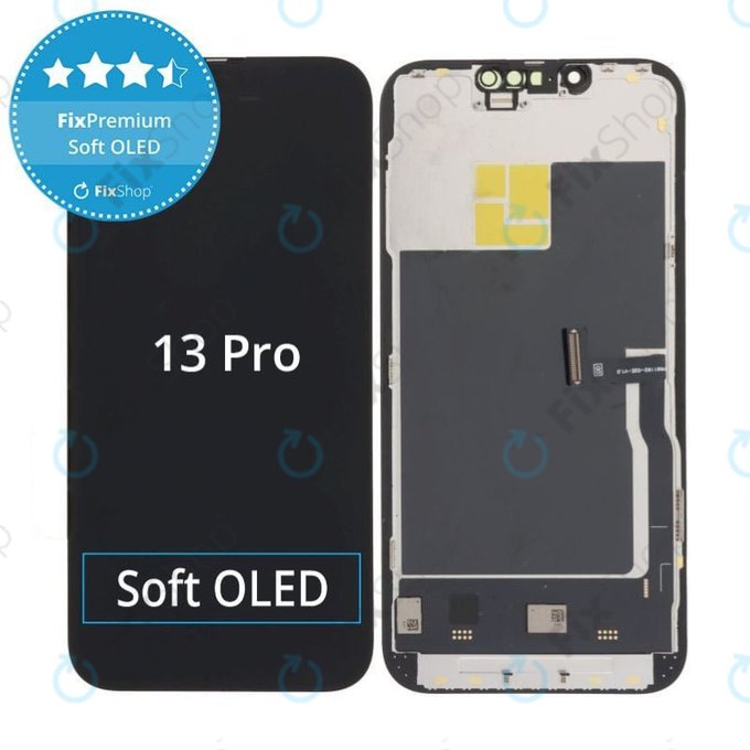 Ecran Soft OLED pentru iPhone 13 Pro - Sticlă Tactilă + Ramă, DIAGNOSTIC